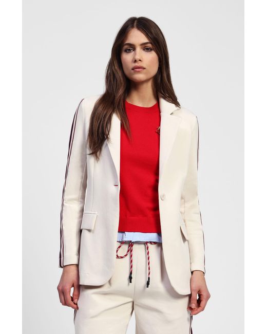 Blazer Con Dettagli A Righe di Dixie in Red