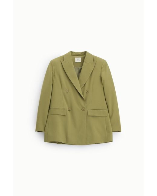 Blazer Croisé À Poches À Rabat Coupe Regular Dixie en coloris Green