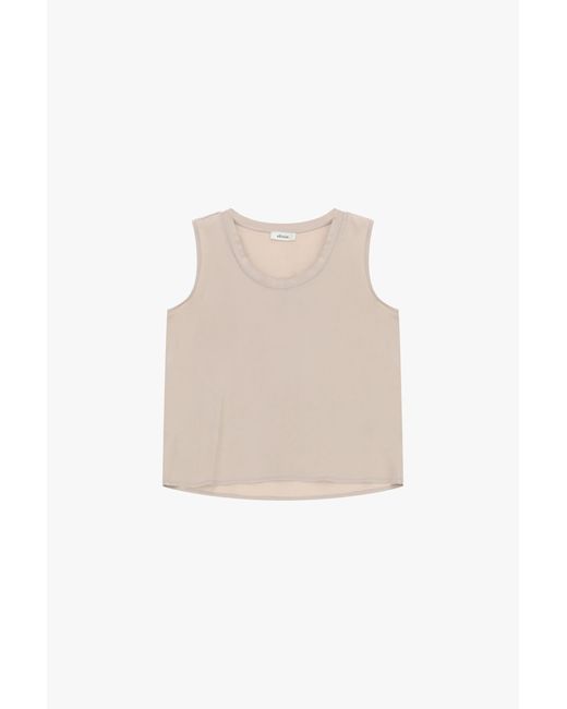 Canotta Casual Con Scollo Tondo di Dixie in White