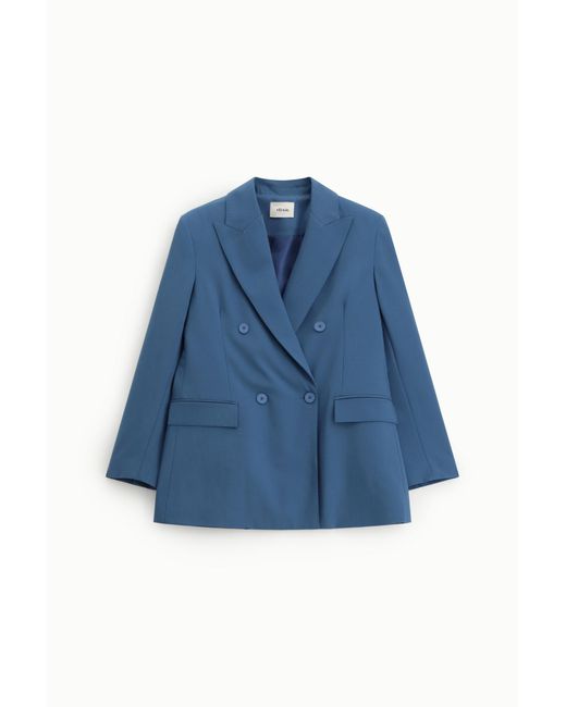 Blazer Croisé À Poches À Rabat Coupe Regular Dixie en coloris Blue