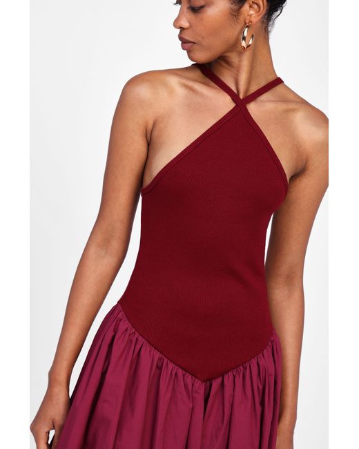 Robe Longue Avec Jupe Ample Dixie en coloris Red