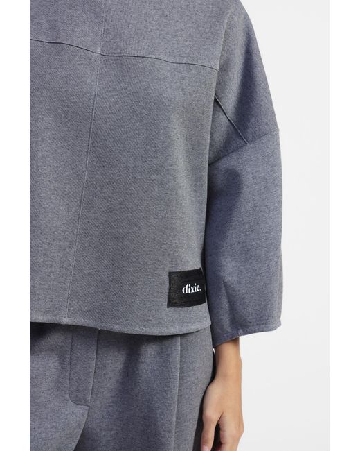 Maglia Maniche Lunghe Collo Rotondo di Dixie in Gray