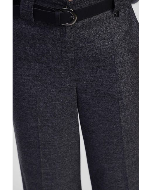 Pantaloni Palazzo A Vita Alta Con Cintura di Dixie in Gray