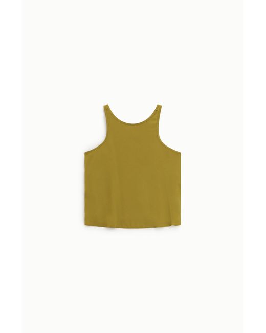 Top Svasato Con Spalline Larghe E Scollo Tondo di Dixie in Green
