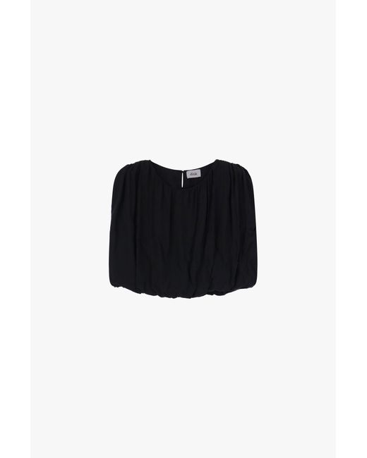 Top Ample À Manches Courtes Dixie en coloris Black
