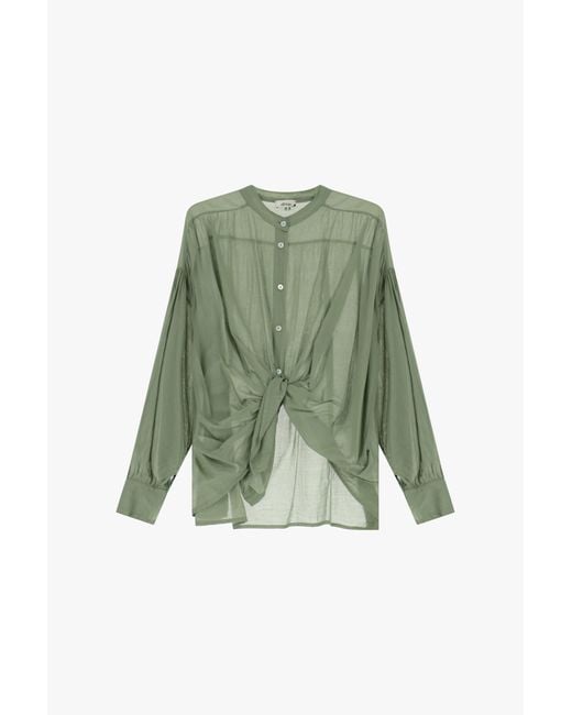 Camicia Con Maniche Lunghe E Colletto Classico di Dixie in Green