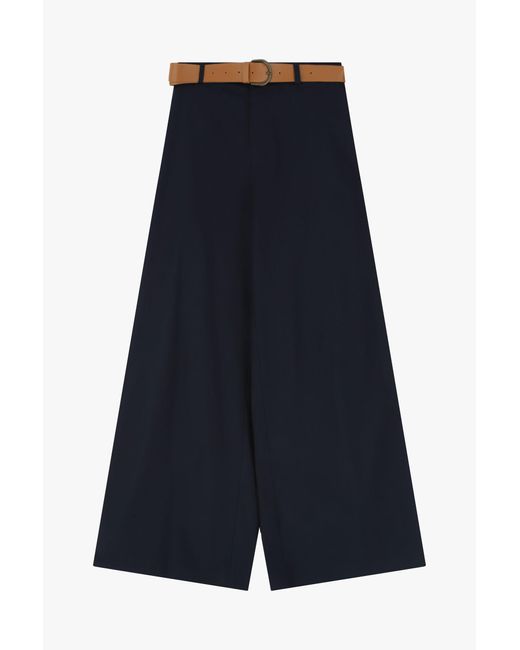 Pantaloni Ampi A Vita Alta di Dixie in Blue