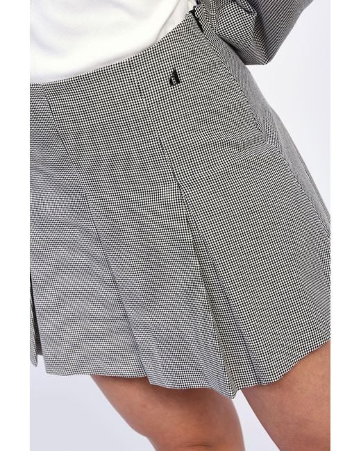 Jupe Courte À Plis Classiques Dixie en coloris Gray
