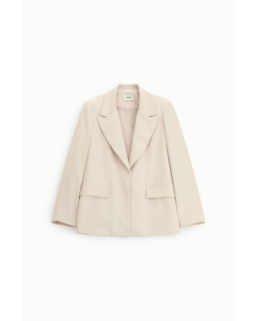 Blazer À Un Bouton Avec Poches Passepoilées Dixie en coloris Natural