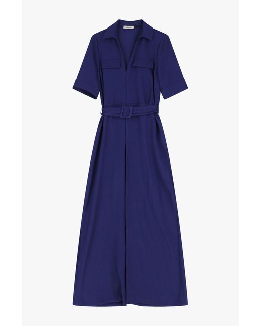 Jumpsuit Con Cintura E Tasche di Dixie in Blue