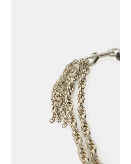 Collier Double Chaîne Avec Franges Dixie en coloris Metallic