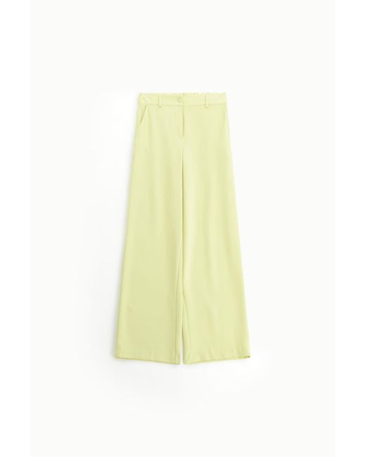 Pantalon À Jambe Large Uni Dixie en coloris Yellow