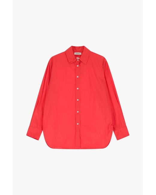 Camicia Classica Colletto E Bottoni di Dixie in Red