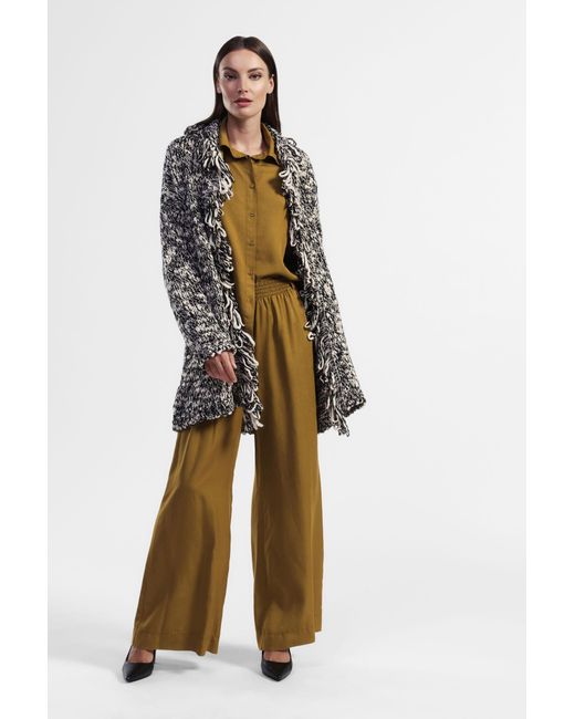 Pantalon Palazzo Taille Haute Dixie en coloris Green