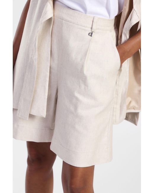 Shorts Longueur Genou Avec Poches Dixie en coloris White