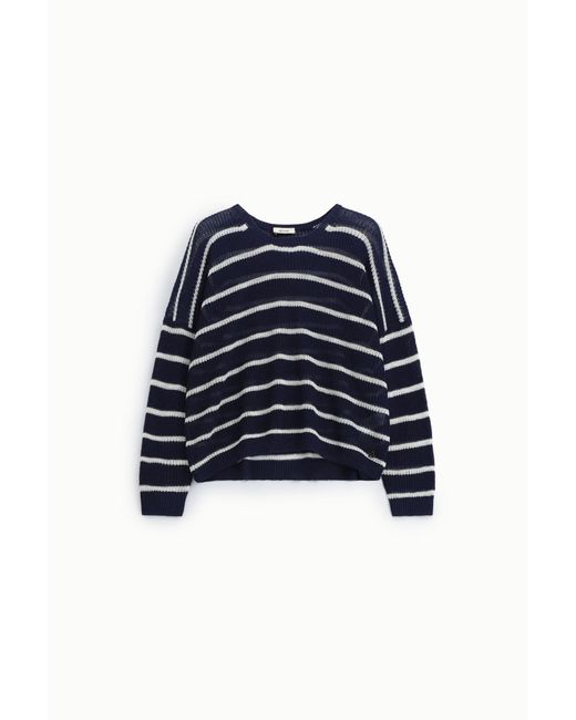 Pull Rayé À Manches Longues Dixie en coloris Blue