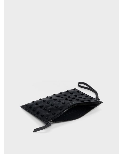 black studded wristlet