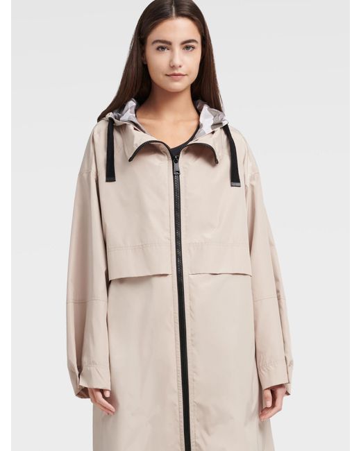 oversized hooded raincoat