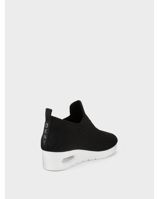 dkny slip on wedge sneaker