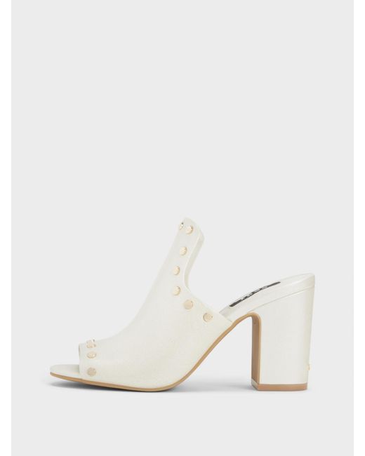 dkny hester suede mule