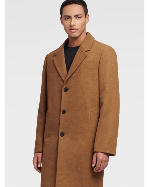 men's wool blend coat