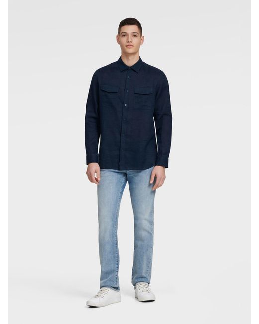 dkny linen shirt