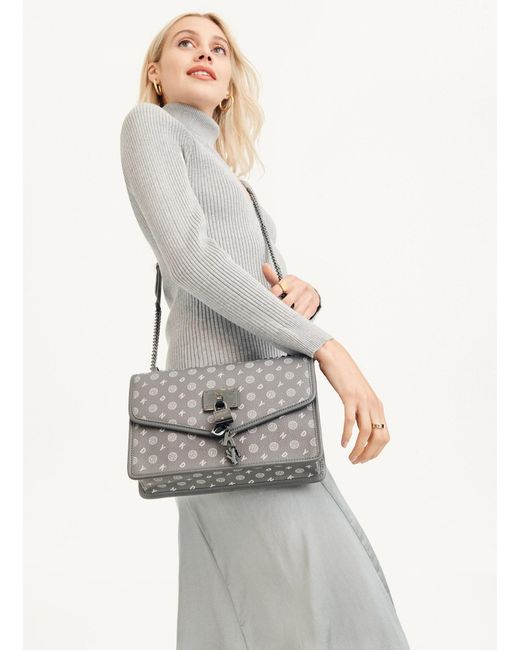 Elissa small heritage logo flap shoulder bag outlet