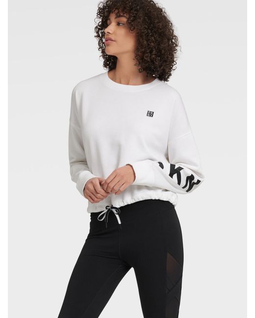 cropped pullover sweatshirt