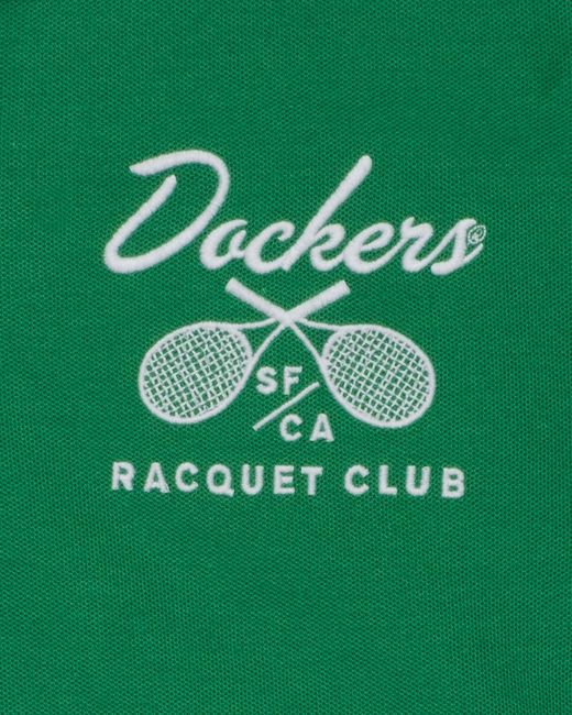 Racquet Club All Court Polo, Regular Fit Dockers pour homme en coloris Green