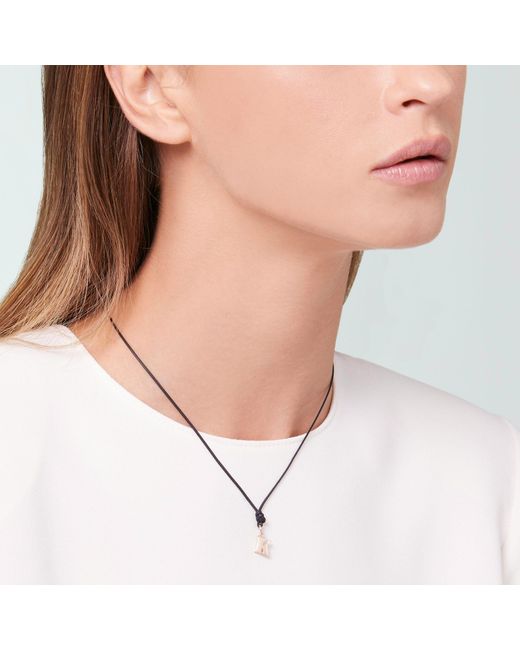 Dodo Metallic Rose Letter K Charm