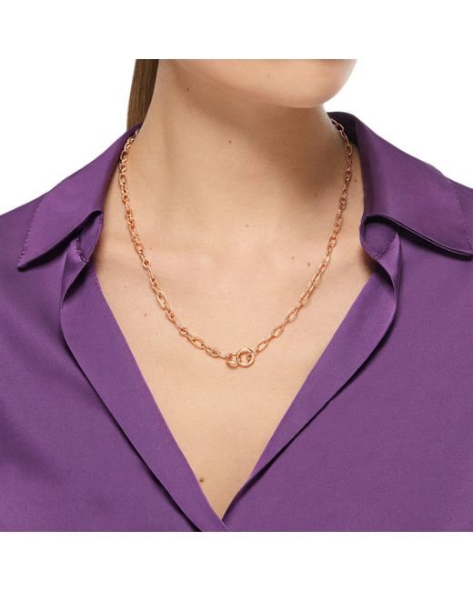 Dodo Metallic Plated Openable Link Necklace