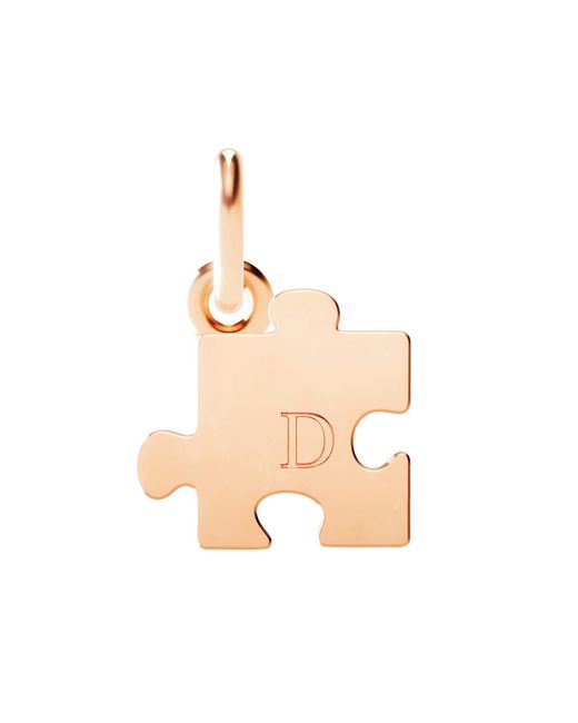 Dodo Pink Rose Puzzle Charm