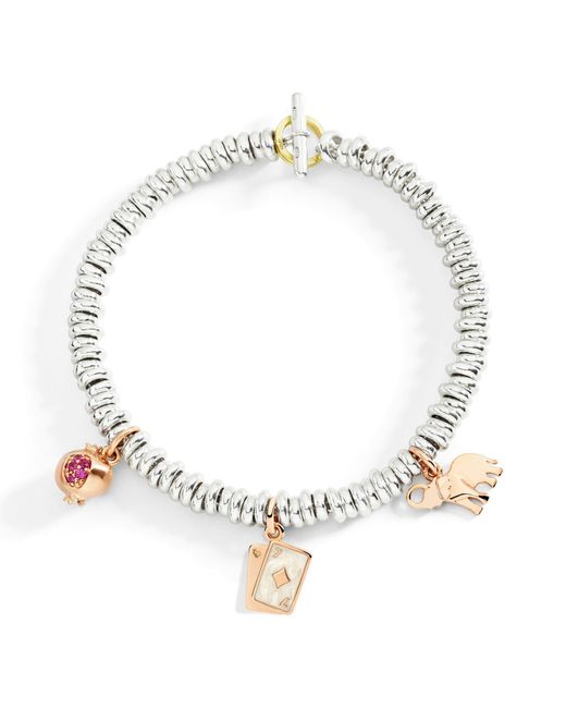 Dodo Metallic Rose Elephant Charm