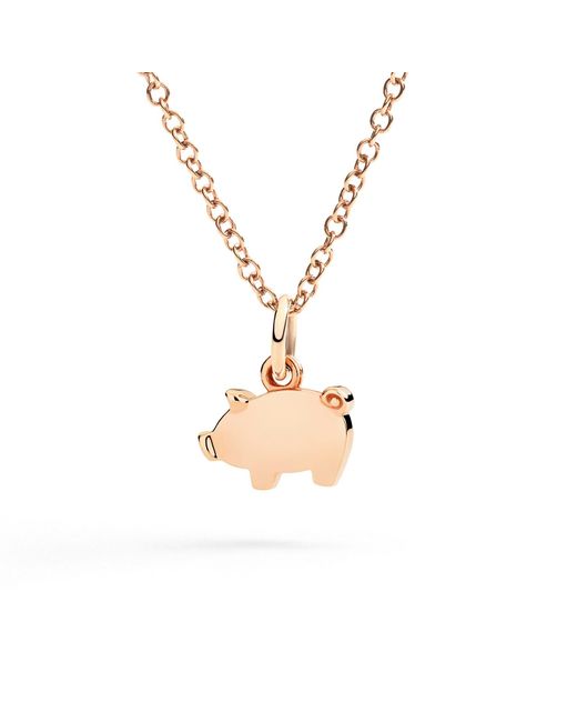 Dodo Metallic Rose Piglet Charm