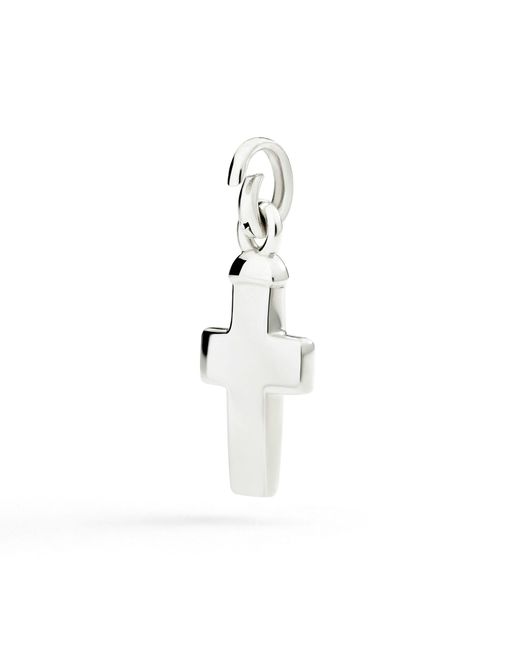 Dodo White Sterling Maxi Cross Charm