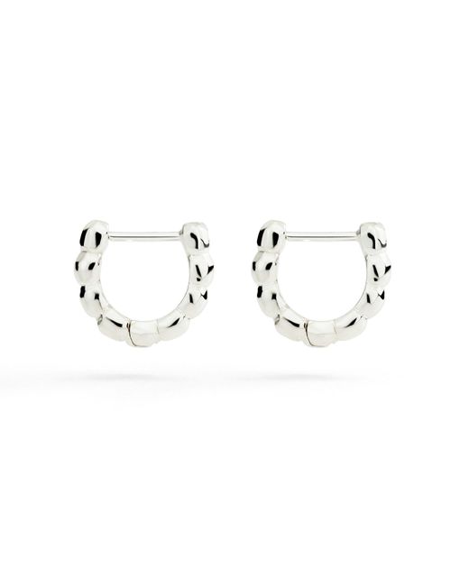 Dodo Metallic Granelli Hoop Earrings