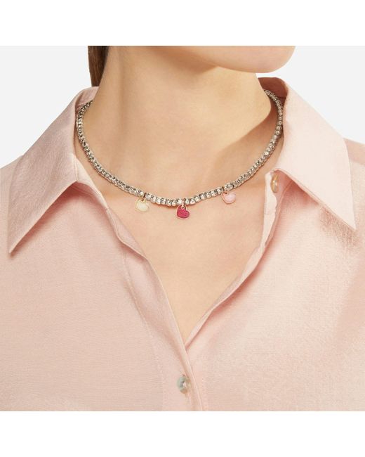 Dodo Red Rose & Enamel Heart Charm