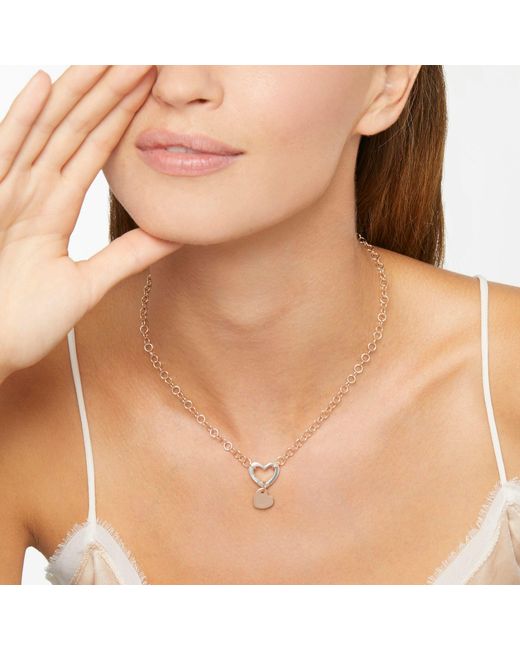 Dodo White Rose Heart Charm