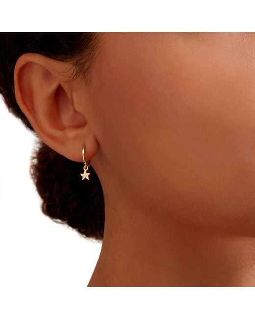 Dodo Metallic Star & Moon Hoop Earrings
