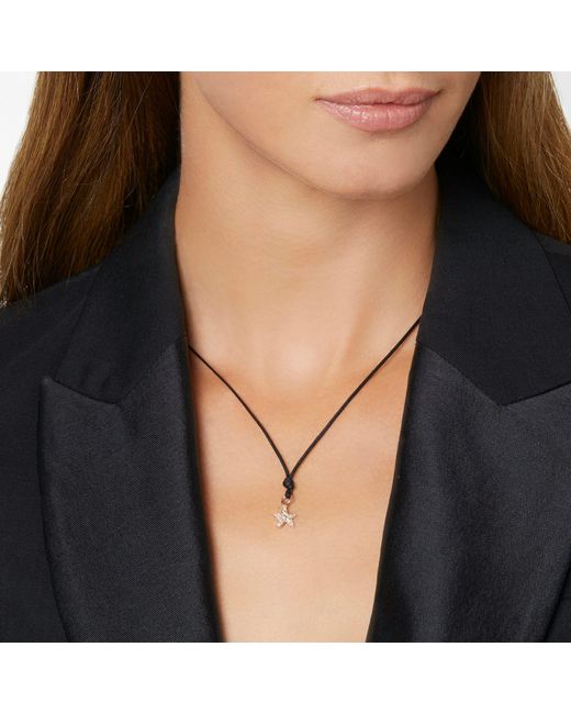 Dodo Metallic Rose & Diamond Star Charm