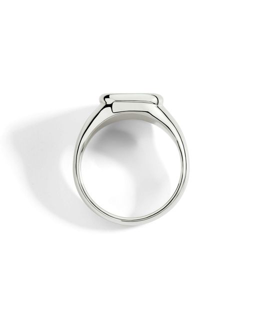 Dodo White Diamond Signet Ring