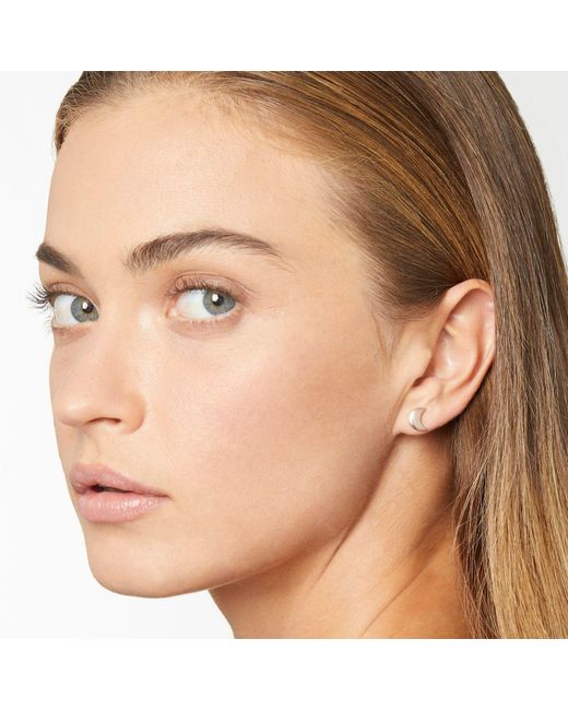 Dodo Pink Rose Moon Stud Earring
