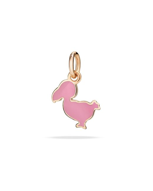 Dodo Pink Rose & Enamel Junior Charm