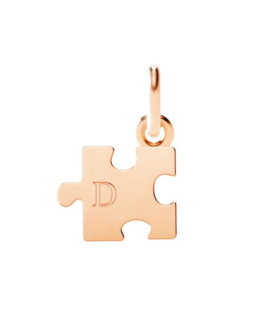 Dodo Pink Rose Puzzle Charm
