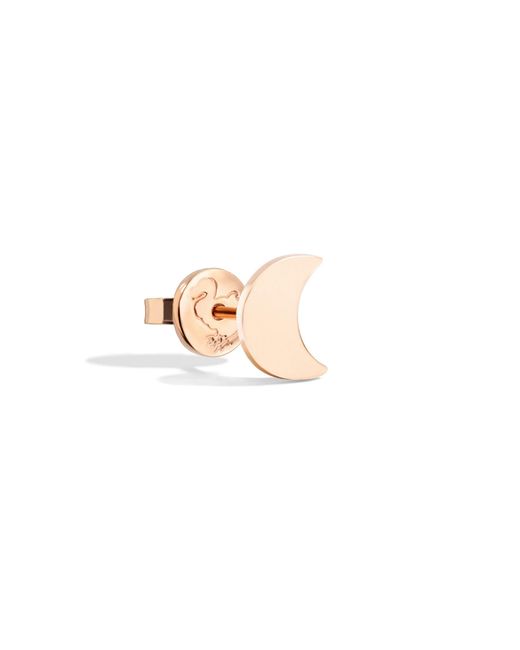 Dodo Pink Rose Moon Stud Earring