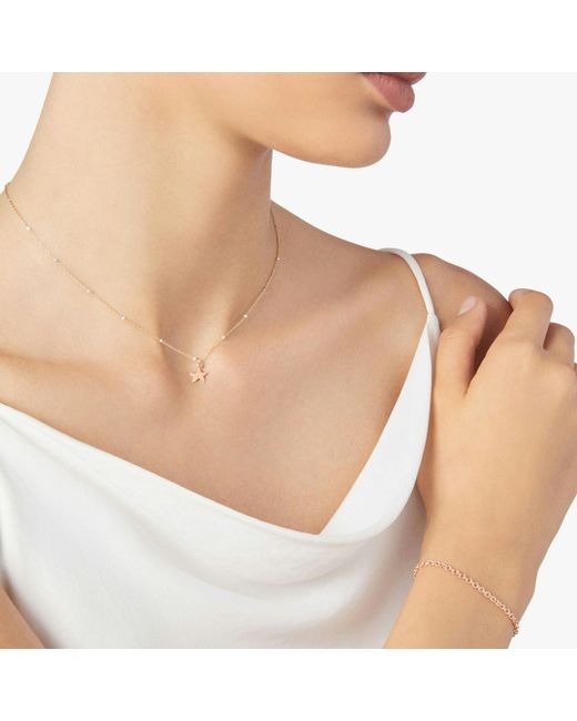 Dodo Metallic Rose Mini Star Necklace