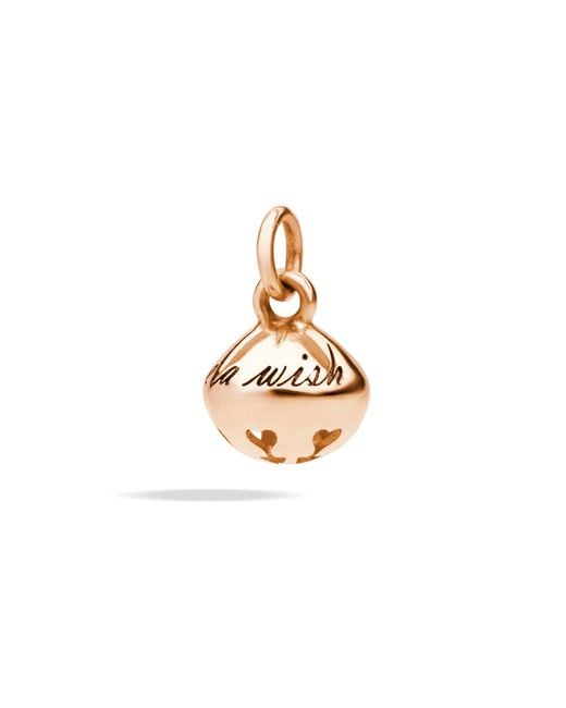 Dodo Metallic Rose Bell Charm