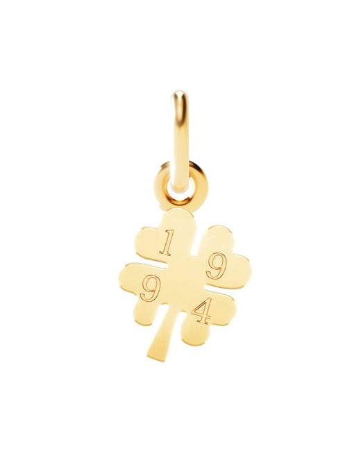 Dodo Metallic Four Leaf Clover Charm