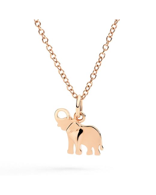 Dodo Metallic Rose Elephant Charm