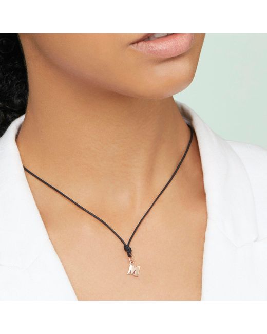 Dodo Metallic Rose Letter M Charm
